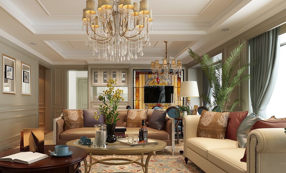 典雅與舒適的融合 美式新古典風(fēng)格住宅室內(nèi)裝修圖鑒